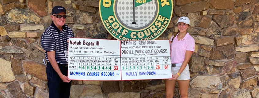 Molly Davidson Wins Jr. Golf Tournament